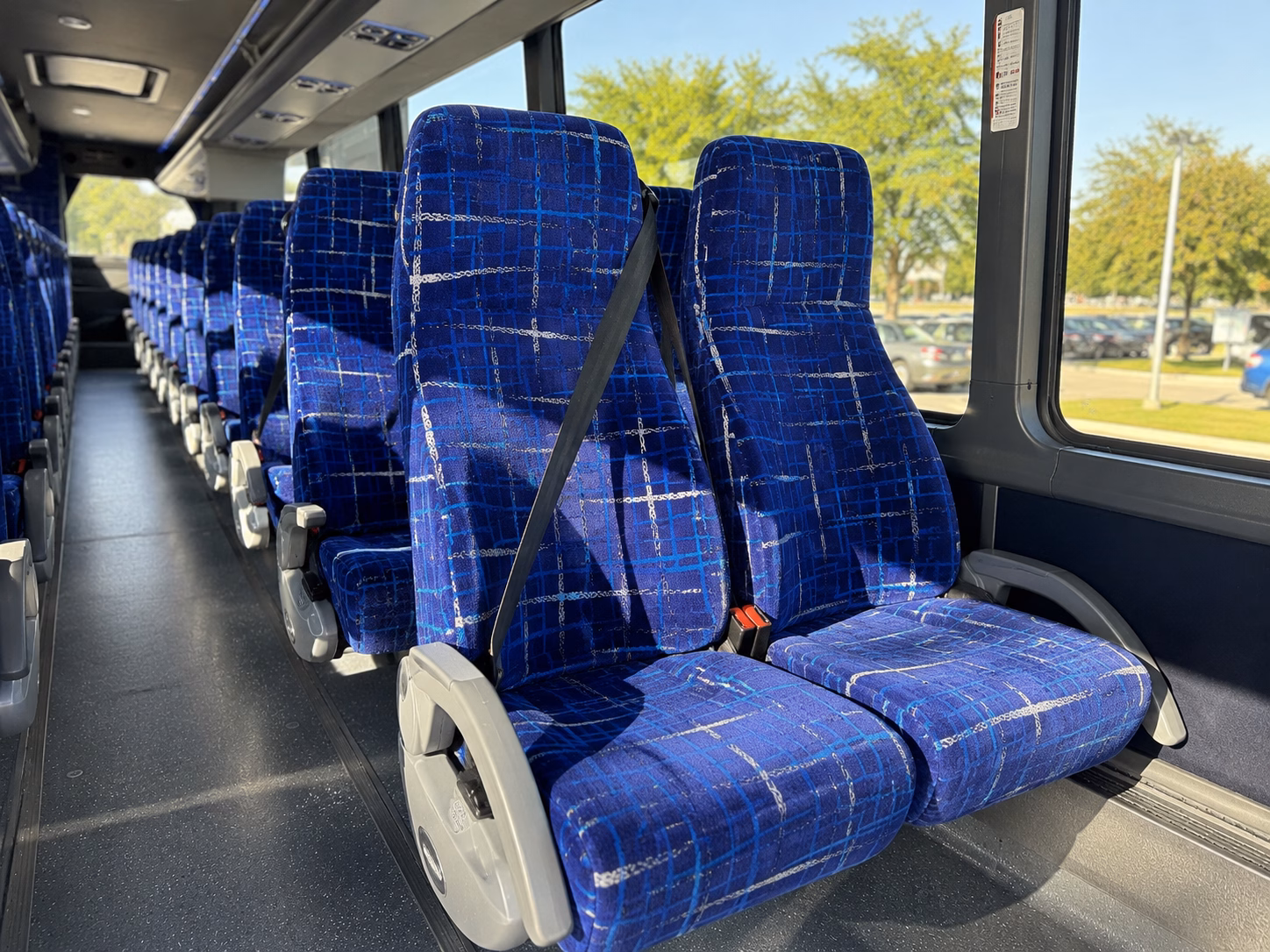 tempe charter bus services interior