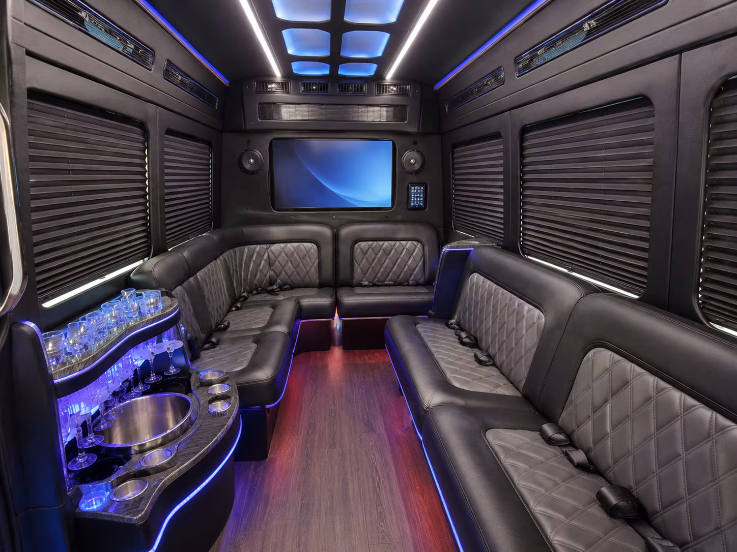 tempe party bus interior